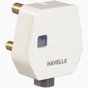 Havells Polycarbonate 16A 3 Pin Flat Plug Top