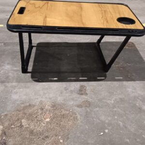 Wood Office Table For Homewriting Desk Office Brown Coated 59Cm 40Cm