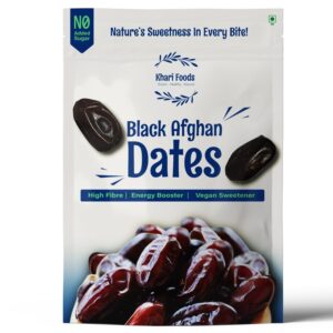 Khari Foods Black Afghan Dates Khajur 200 Gm