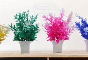 Plastic Artificial Potted Plant Multi Color 4 N