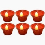 Water Led Sensor Diya Pack Of 6