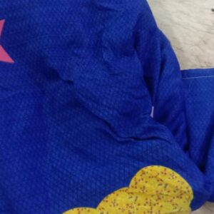 Blue Cotton Printed Double Bed Bedsheet With 2Pcs Pillow Cover