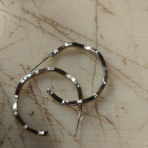 Silver Plated Round Shape Earrings For Women