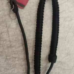 Black Braided Dog Collar Belt