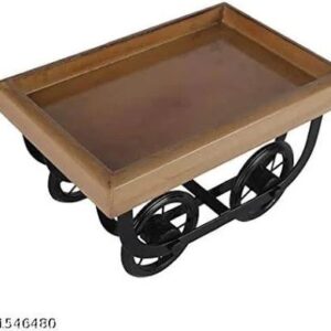 Wooden Serving Trolley Set Of 2