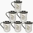 Stainless Steel Tea Coffee Cup Set Of 6