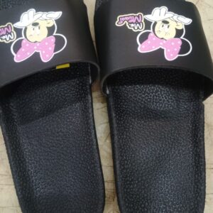 Women Black Color Slipper Size 38