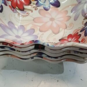 Multicolor Snacks Small Plate Set Of 5