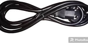2 Pin Heavy Power Supply Cord For Pc Black 1Pc