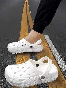 Mens White Color Clogs Size 7