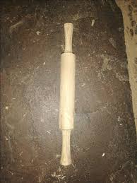 Natural Wooden Rolling Pin Belan For Kitchen Size Thickness 1 Point 75 Length 14 Inch