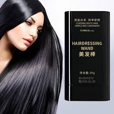 9Up 1Pc Hair Color Stick White Hair Coverage Black Wand Comb Gray Hair Coverage 20 Gram