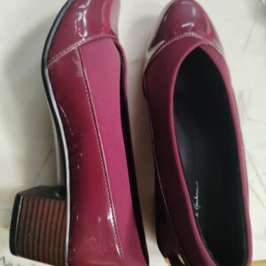 Mast And Harbour Block Heel Pumps Wine For Women Size 6