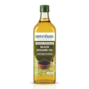 Anveshan Wood Cold Pressed Black Sesame Oil 1L