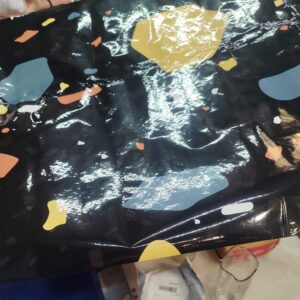 Black Printed Waterproof Wall Paper 2M X 2 Feet