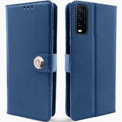 Vivo Y20 Blue Color Flip Cover