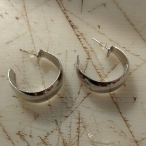 Silver Plated Hoop Earrings For Women