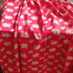 Women Red Printed Cotton Maxi Size Xl