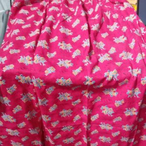 Women Pink Printed Cotton Maxi Size Xl