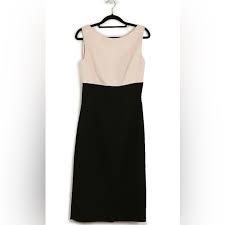 Womensblack White Color One Piece Dress Size M