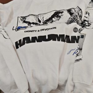 White Printed Sweatshirt For Mens Size M