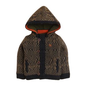 Kids Acrylic Warm Sweater Full Sleeve With Hooded Size 30