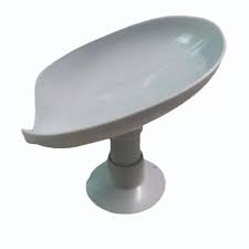 Self Draining Soap Holder For Bathroom Leaf Shape Pack Of 4