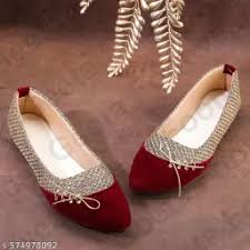 Stylo Bellies For Woman Maroon Colour Size 37