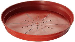 Plastic Pot Saucer Base Plate Planter Tray Brown 6Inch Set Of 10 Red Colour