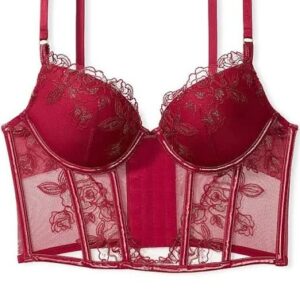 Victoria Secret Corset Bra For Women Red Size 34B
