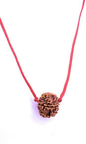 6 Mukhi Faced Nepali Rudraksha Beads Pendant With Red Thread