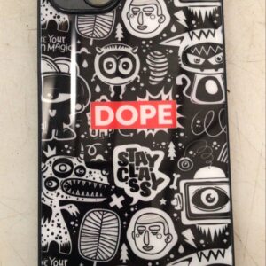 Metal Tpu Printed Back Cover For Apple Iphone 14 1Pc