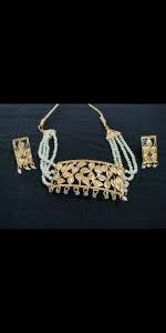 Golden Color Necklace Set For Women