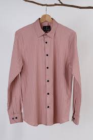 Dusty Pink Color Shirt For Men Size M