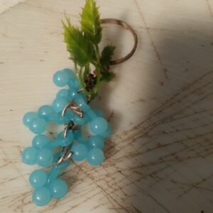 Blue Colour Grapes Keychain For Home And Bike