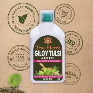 True Herbs Giloy Tulsi Juice 1 Litre