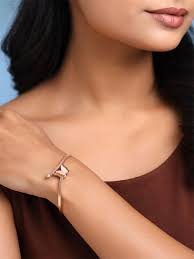 Yellow Chimes Metal Crystal Goldplated Bracelet