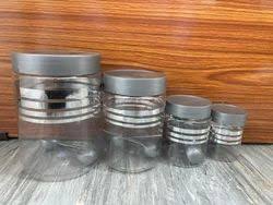 Plastic Round Food Container Set 4 Pc