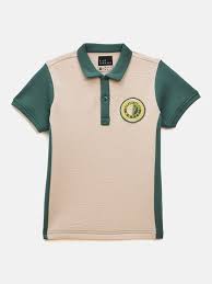 Blue Giraffe Green Polo T Shirt For Kids Boys 6Yr