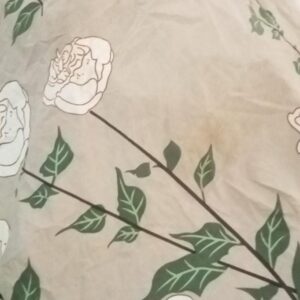 Cream Colour Cotton Double Bedsheet With Floral Print Design