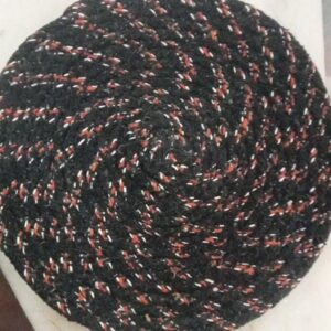 Black Colour Round Shape Door Mat For Home