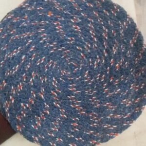 Blue Colour Round Shape Door Mat For Home