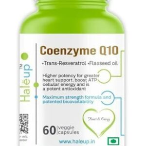 Haleup Coenzyme Q10 120 Capsules Enriched With Resveratrol Omega3 60S Capsule