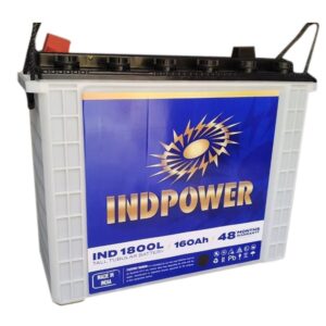 Indpower Tubular Inverter Battery 160Ah Model No Ind1800L