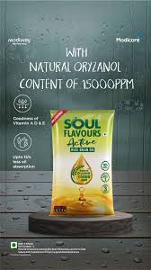Soul Flavours Active Rice Bran Oil 1 Litter
