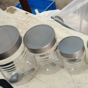 Plastic Round Food Container Set 4 Pc