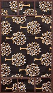 Brown Tree Printed Fridge Top Cover
