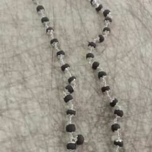 Black And Silver Beads Pendant For Women