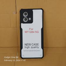 Back Cover For Motorola Moto G84 Transparent Black Protect Your Phone Style Sleek