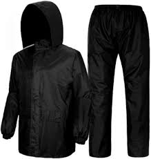 Power Black Color Raincoat For Men Size Xxl